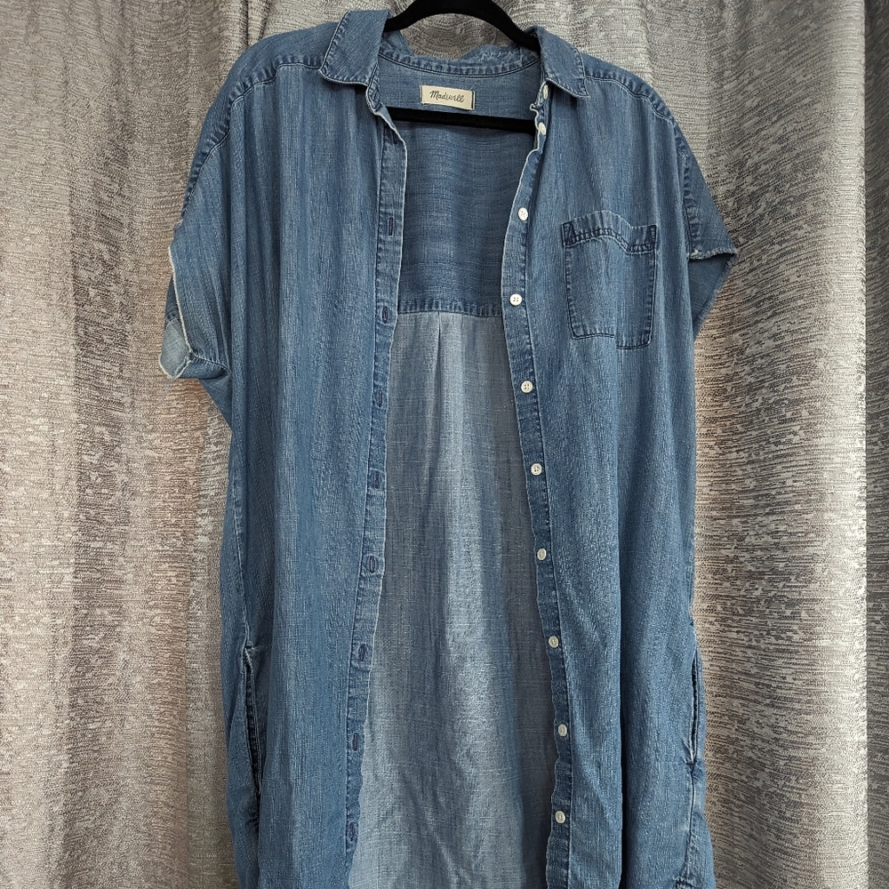 Madewell Denim Dress Shirt size L
